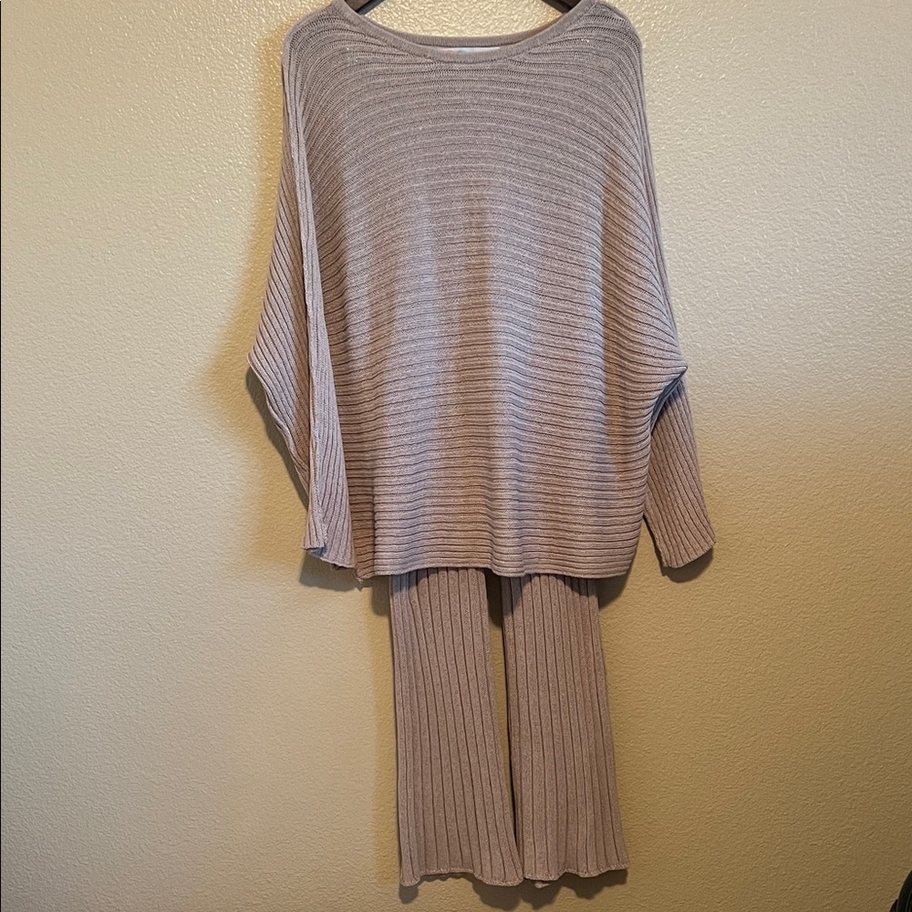 Free People Cozy Ribbed Knit Lounge Set